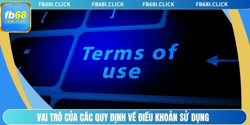 Vai trò của các quy định về điều khoản sử dụng